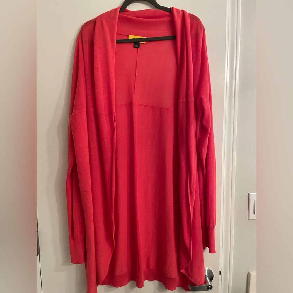 St John long cardigan in orange size XL